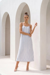 LYRA LINEN SLIP DRESS