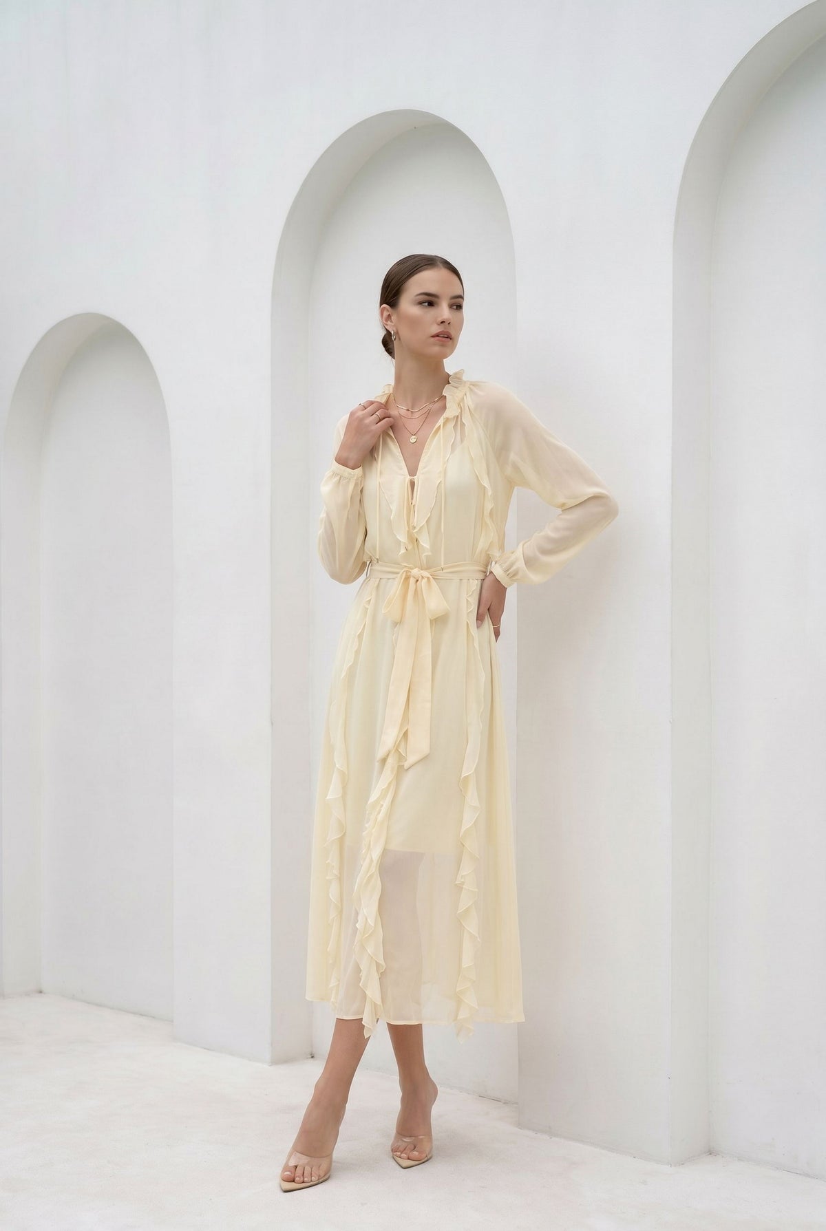 MARCELINE SILK DRESS