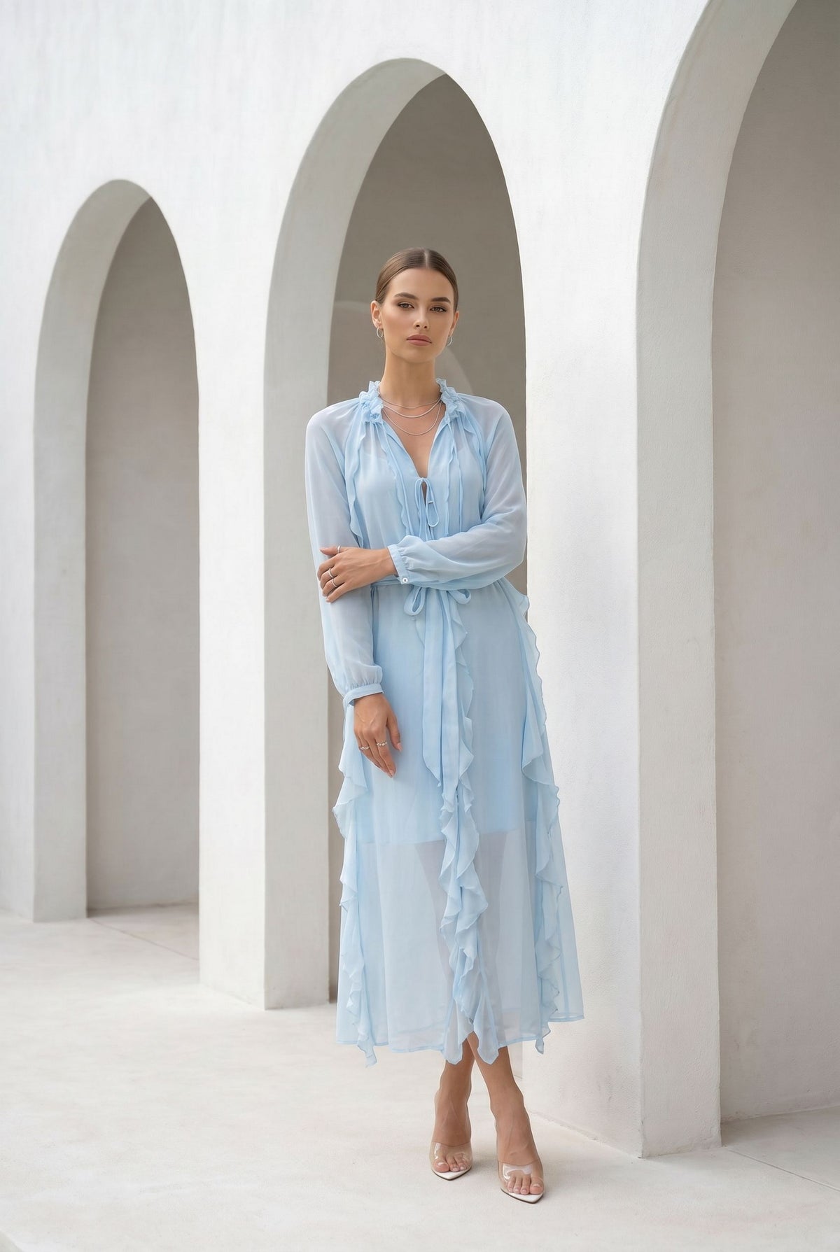 MARCELINE SILK DRESS