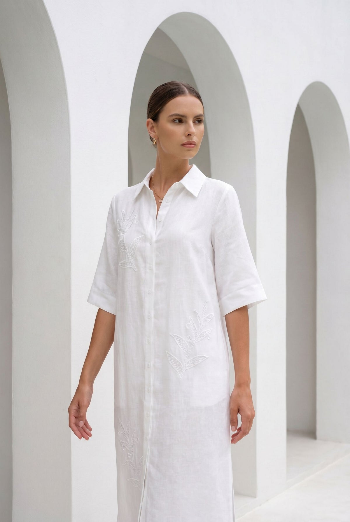 JOLIE EMBROIDERED DRESS
