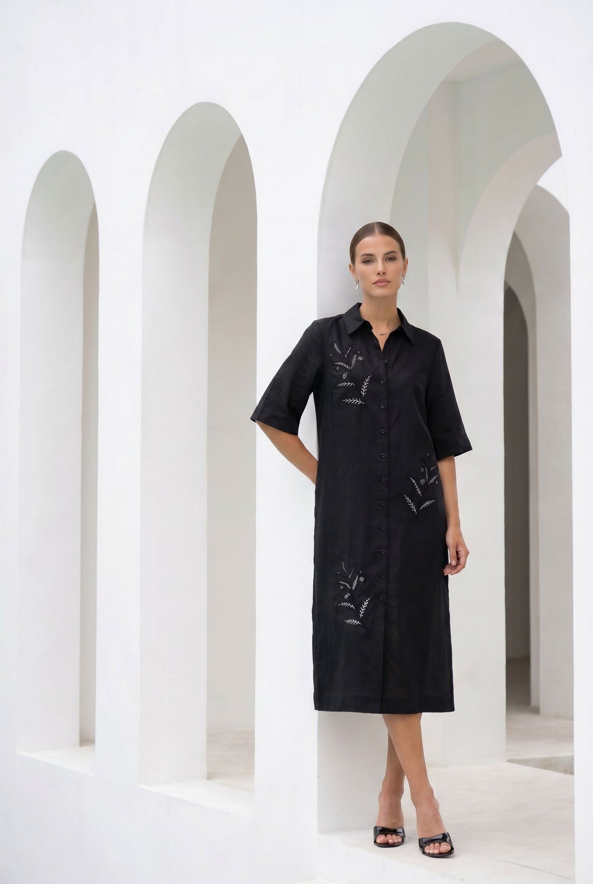 JOLIE EMBROIDERED DRESS