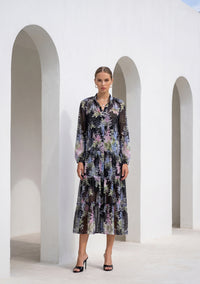 CHANTALLY PRINTED LONG DRESS