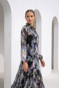 CHANTALLY PRINTED LONG DRESS