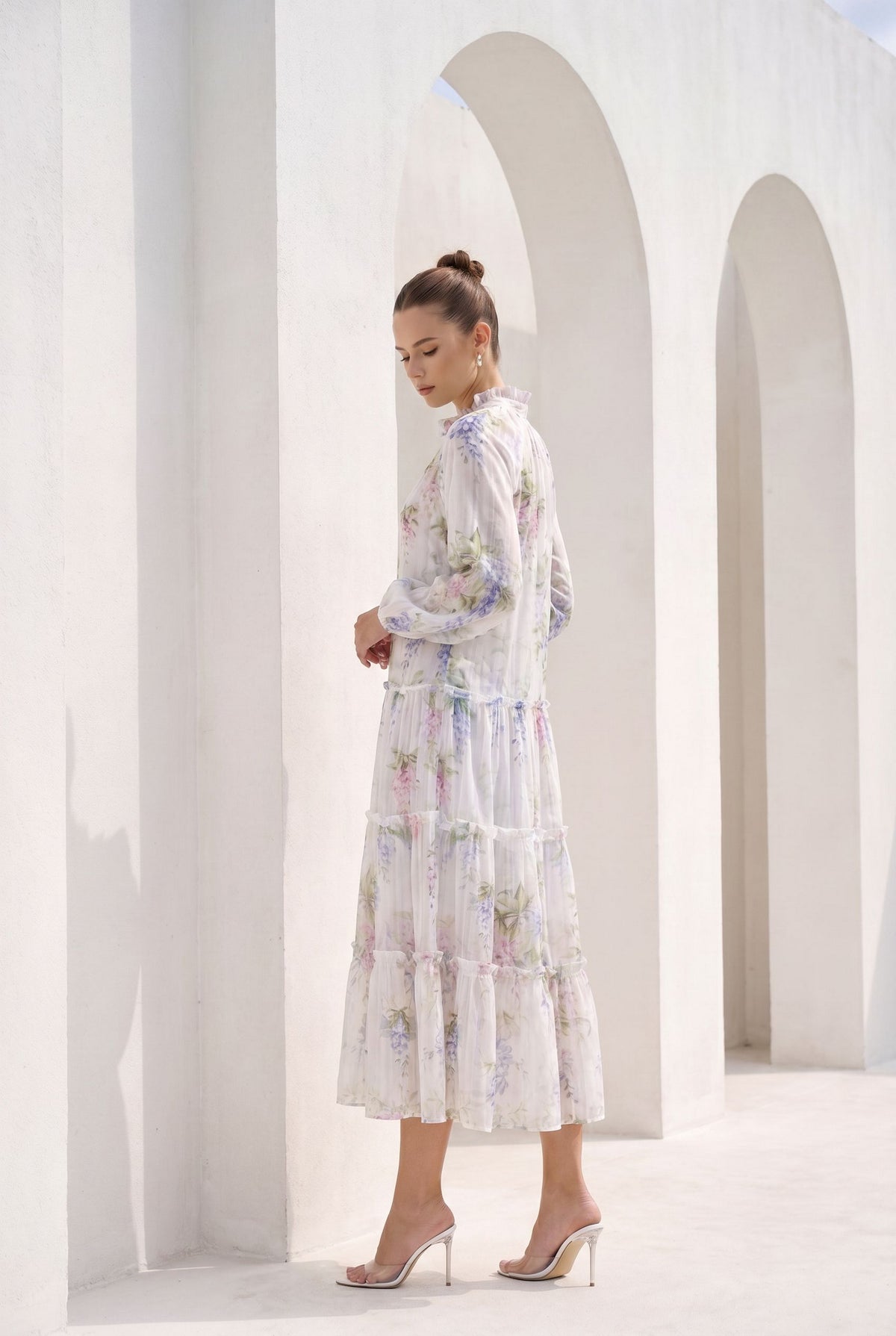 CHANTALLY PRINTED LONG DRESS