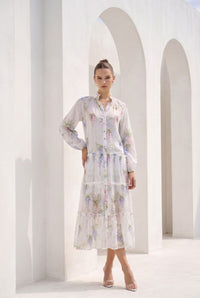 CHANTALLY PRINTED LONG DRESS