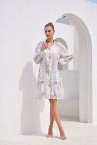 CHANTALLY PRINTED SHORT DRESS
