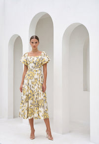 COCO LINEN LONG DRESS
