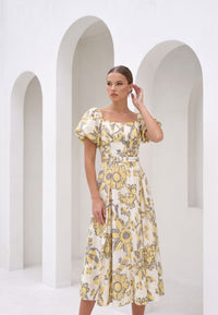 COCO LINEN LONG DRESS