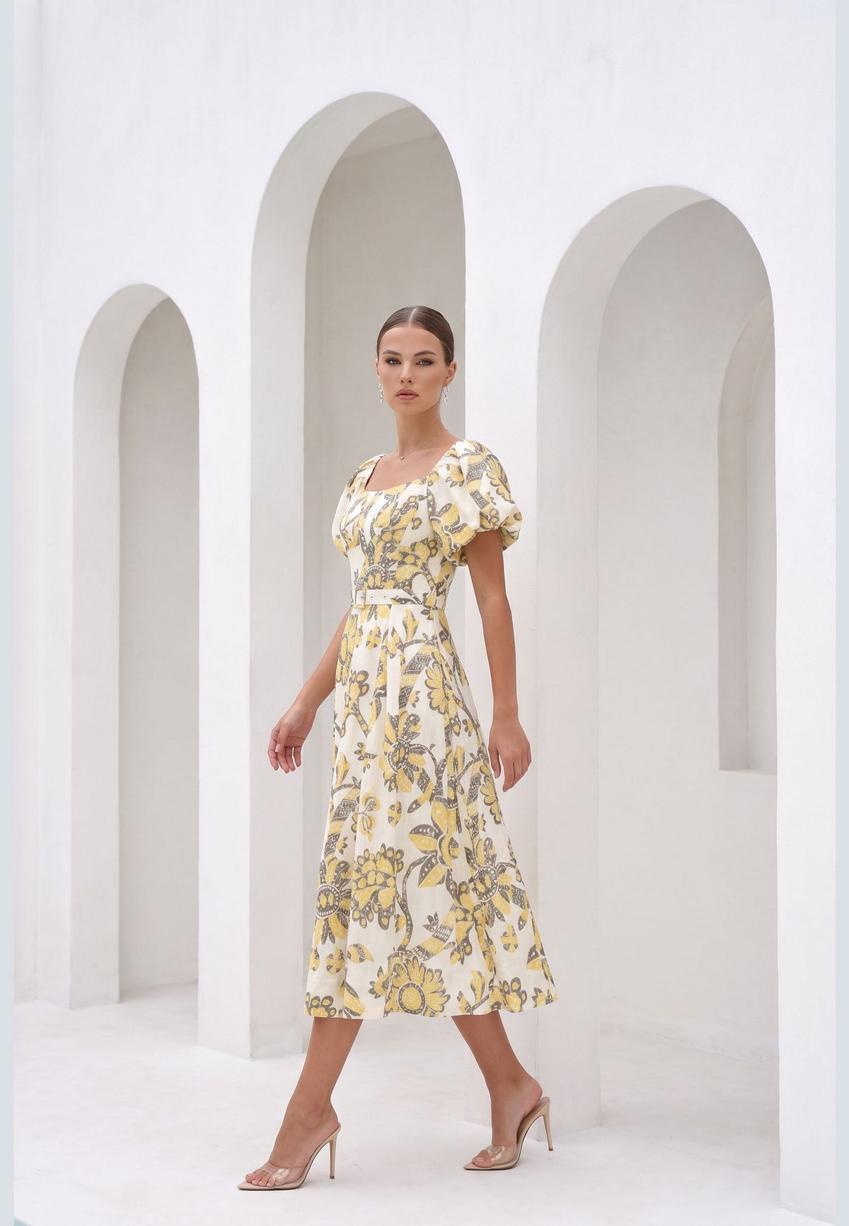 COCO LINEN LONG DRESS