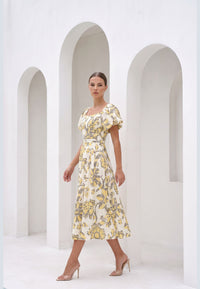 COCO LINEN LONG DRESS
