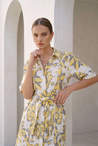 COCO LINEN SHORT DRESS