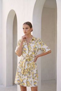 COCO LINEN SHORT DRESS