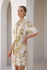 COCO LINEN SHORT DRESS