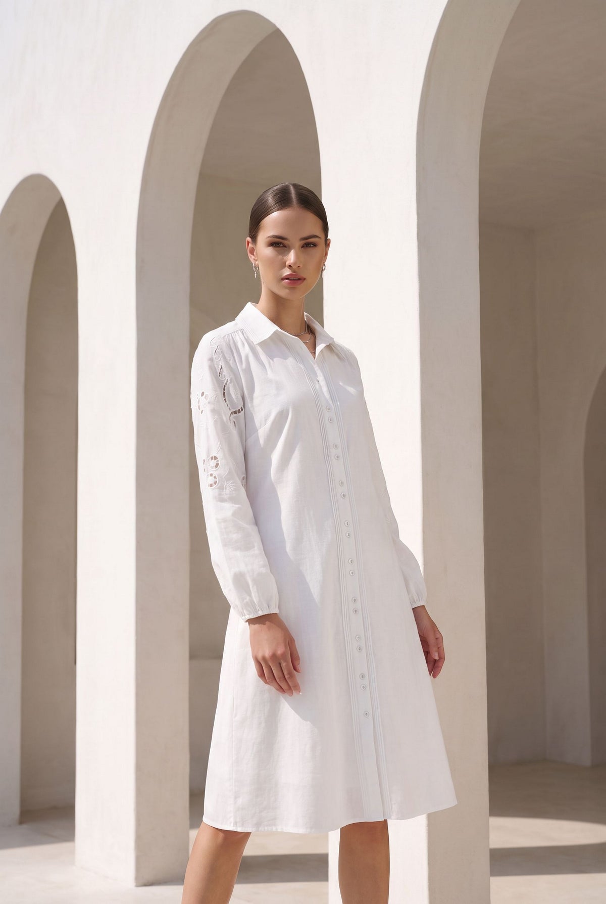 AVA EMBROIDERED DRESS