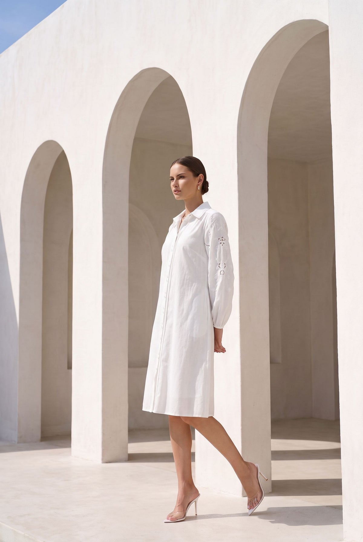 AVA EMBROIDERED DRESS