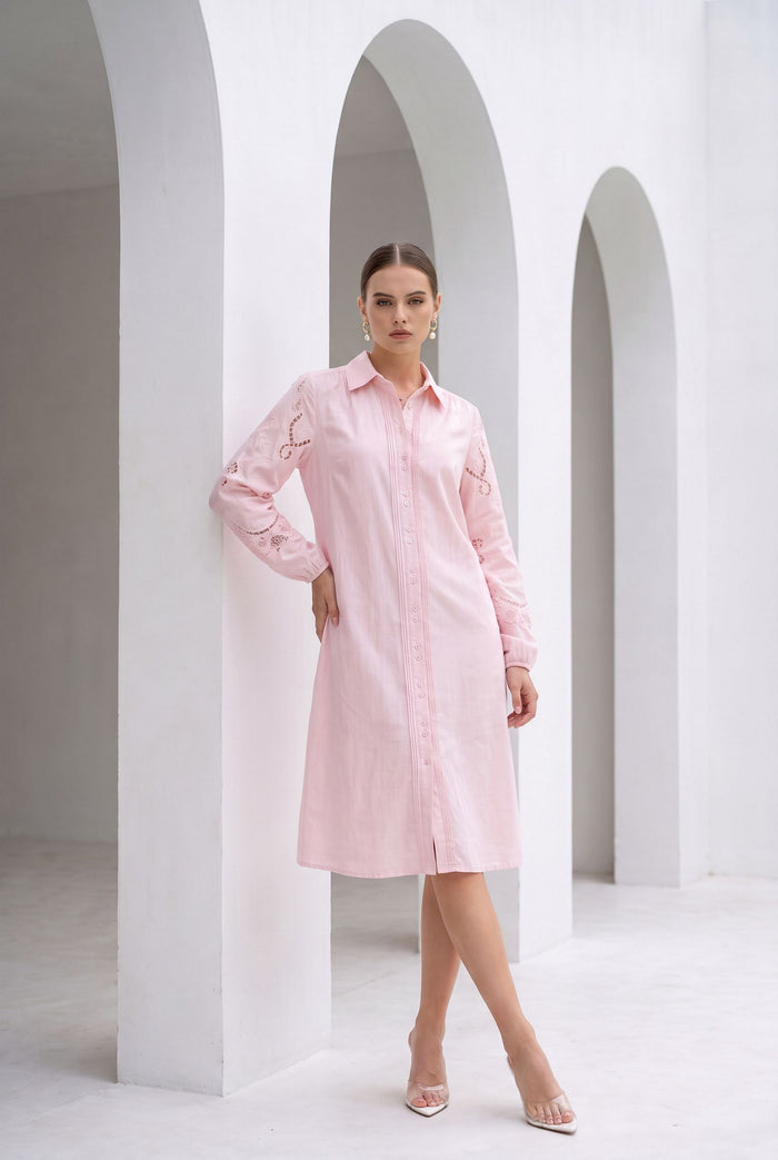 AVA EMBROIDERED DRESS