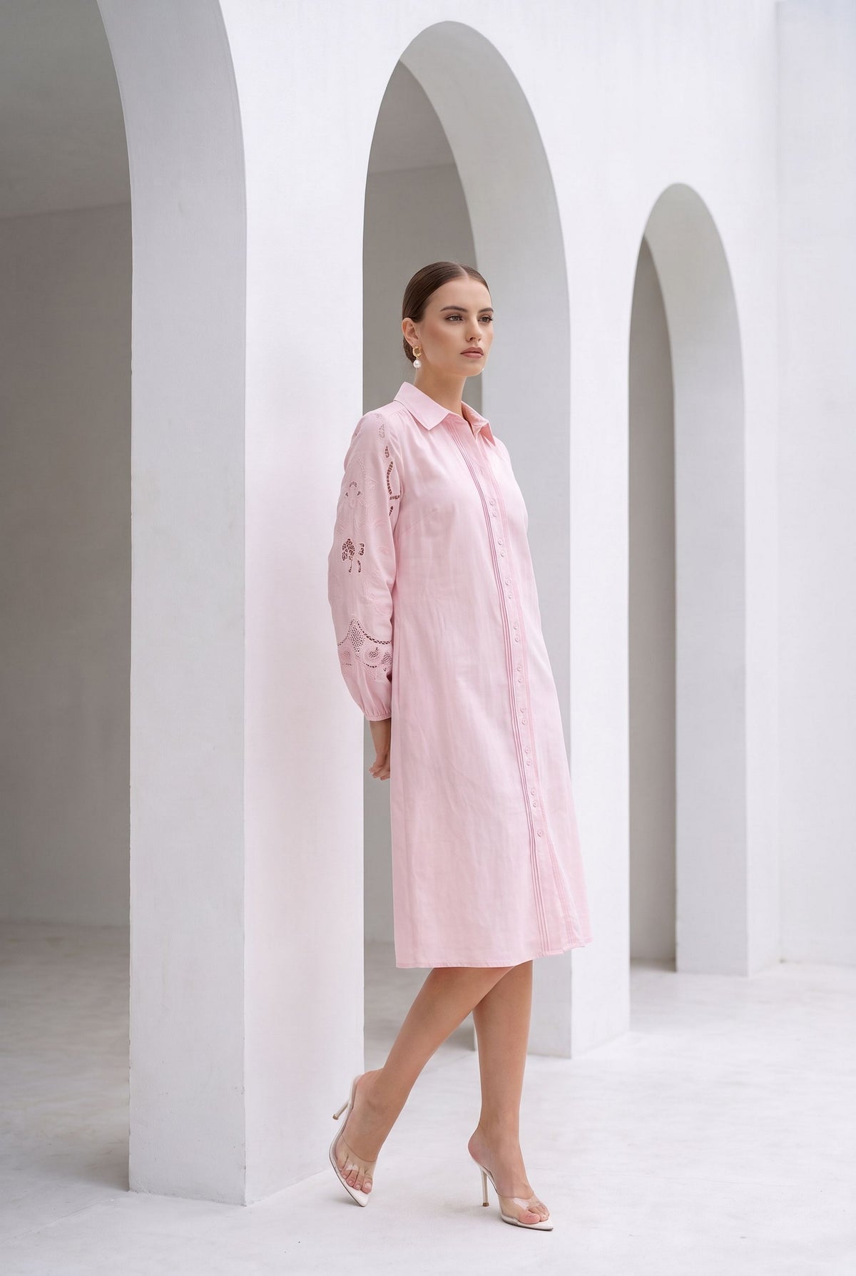 AVA EMBROIDERED DRESS