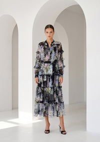 CHANTALLY SILK SKIRT