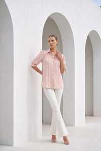 CELINE SHORT SLEEVES BLOUSE