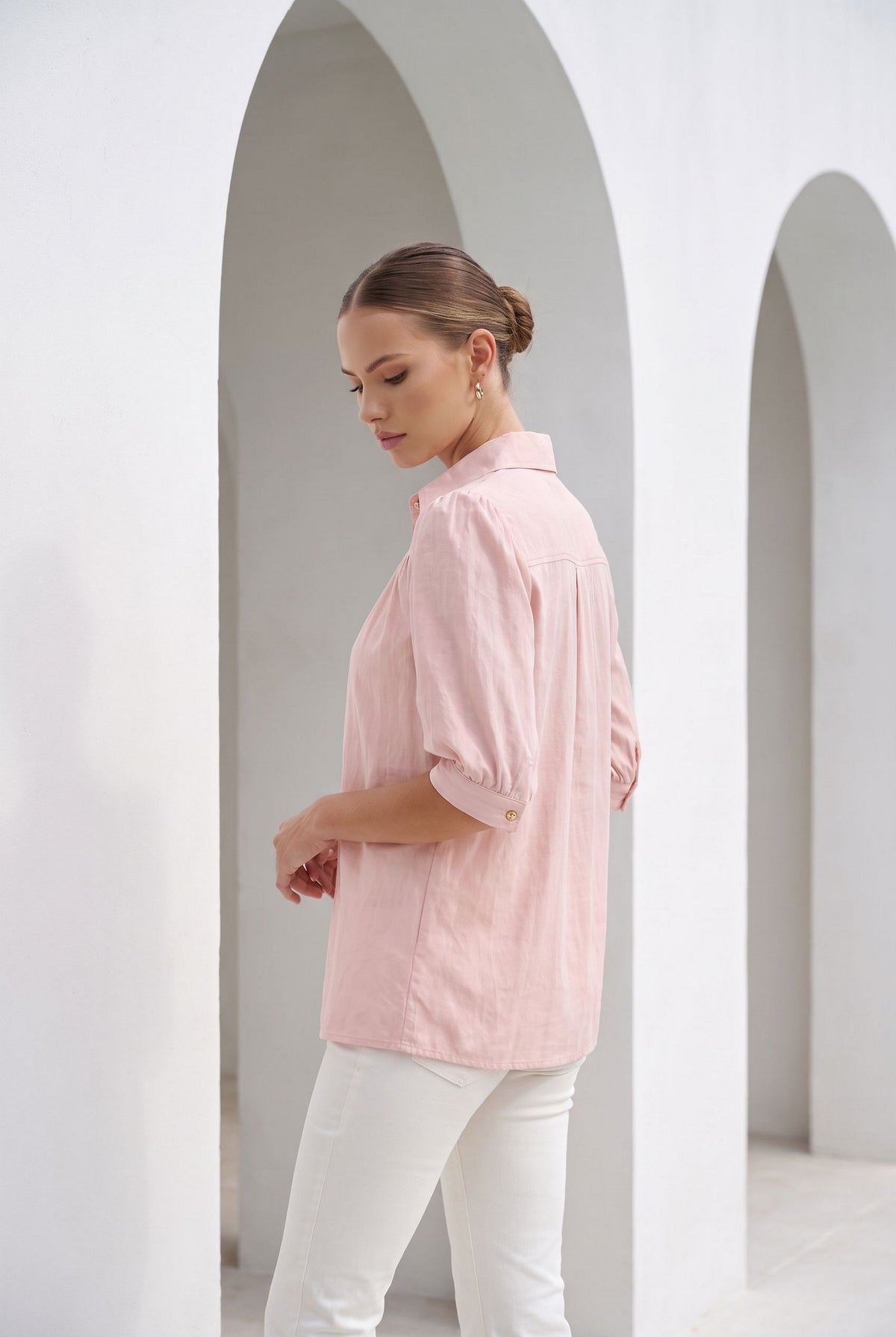 CELINE SHORT SLEEVES BLOUSE