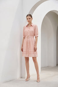 CELINE SHORT SLEEVES SHORT DRESS
