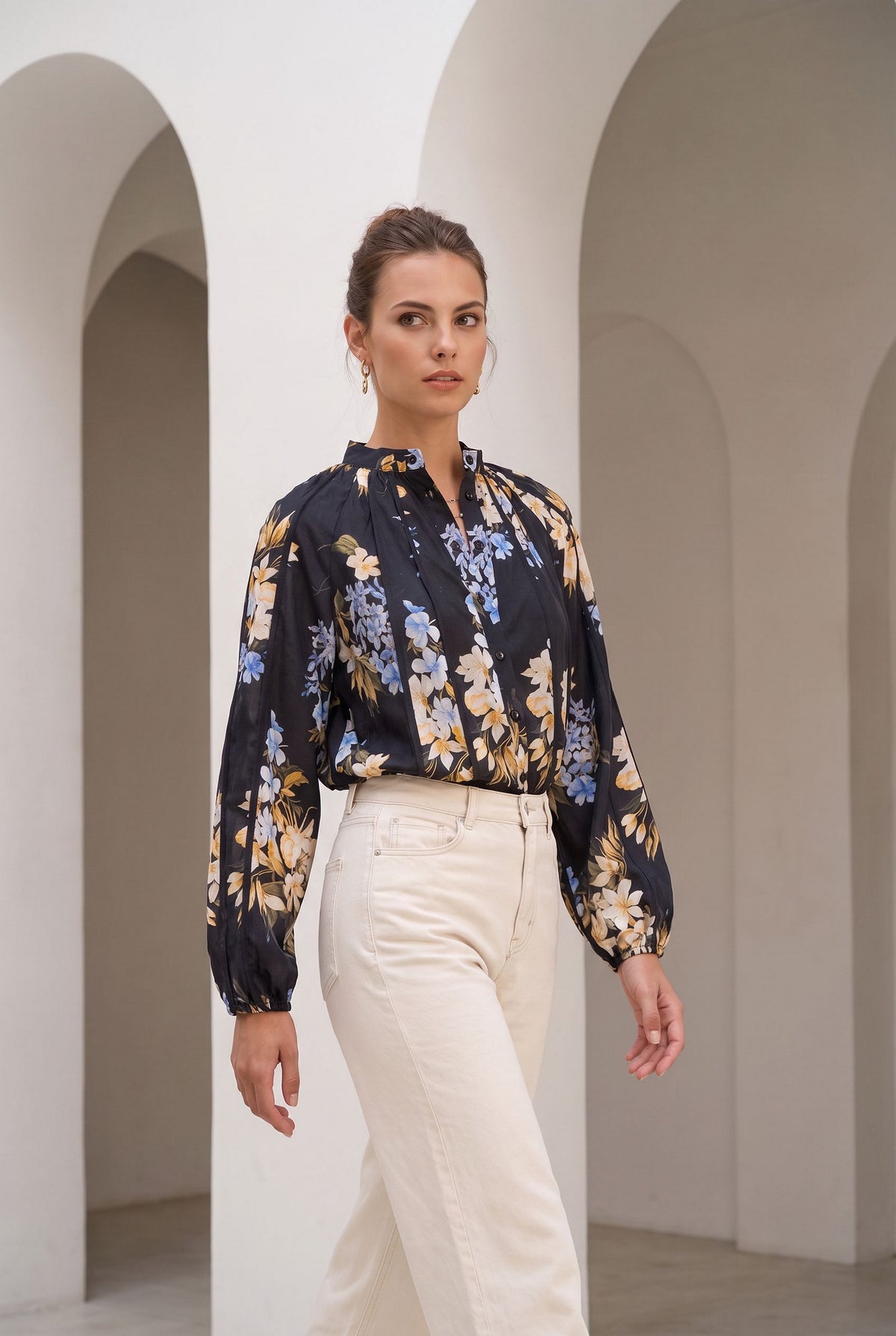 INES TENCEL BLOUSE
