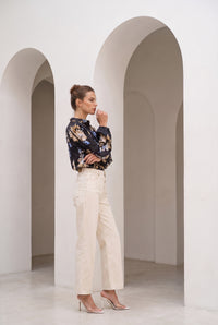 INES TENCEL BLOUSE