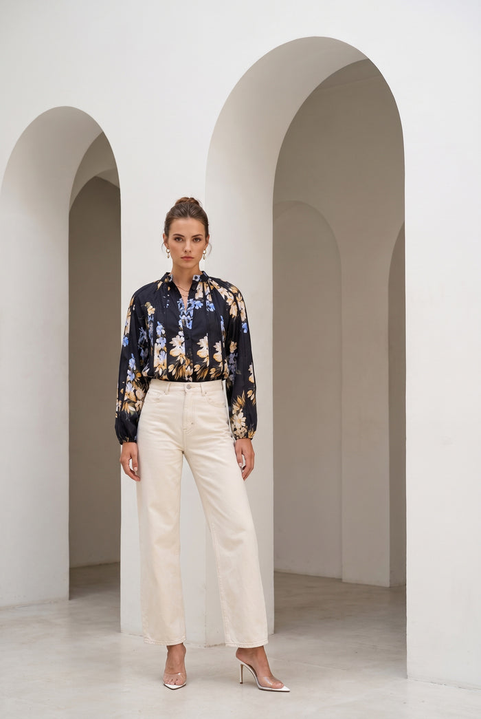 INES TENCEL BLOUSE