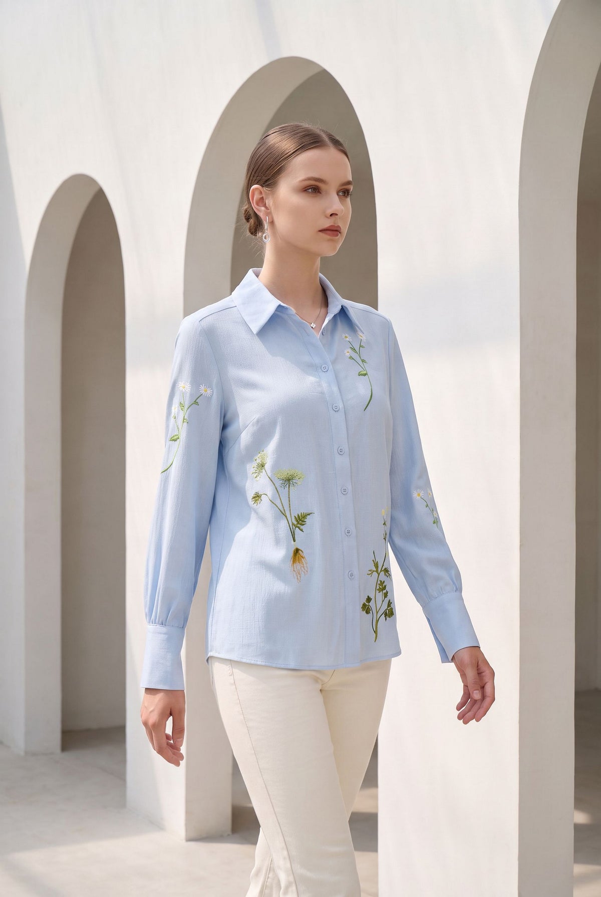 AMELIA EMBROIDERED SHIRT