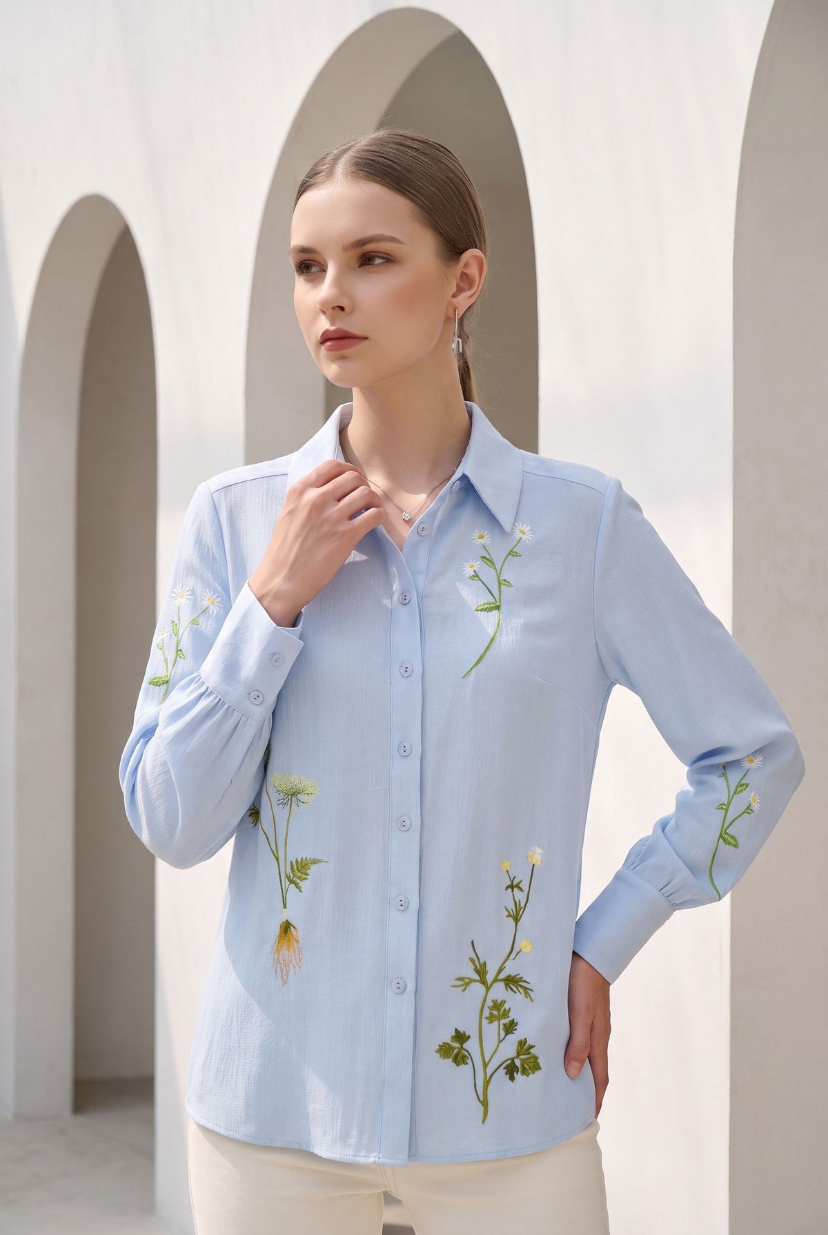 AMELIA EMBROIDERED SHIRT