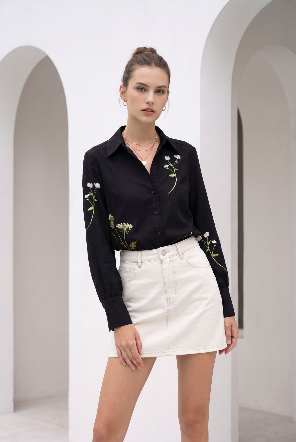 AMELIA EMBROIDERED SHIRT