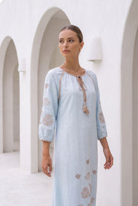 MARGUERITE EMBROIDERED DRESS
