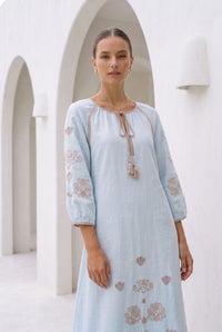 MARGUERITE EMBROIDERED DRESS