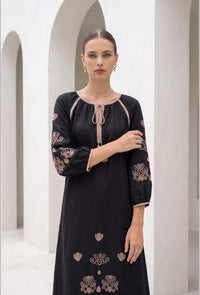 MARGUERITE EMBROIDERED DRESS
