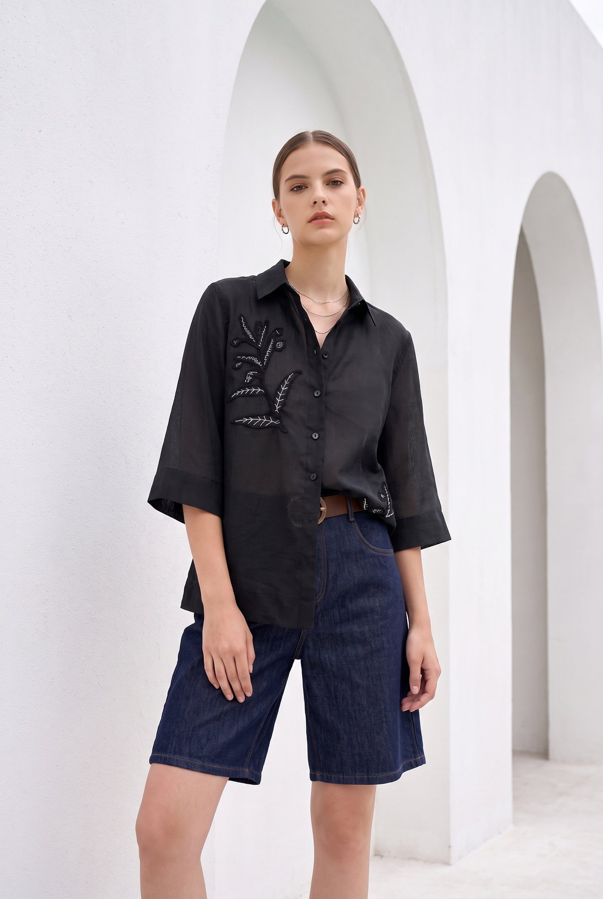 JOLIE EMBROIDERED SHIRT