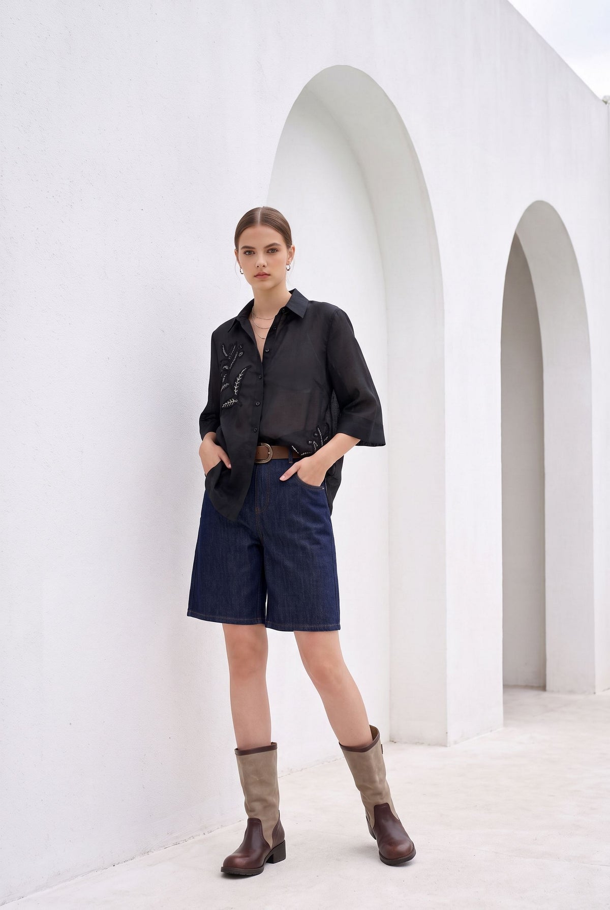 JOLIE EMBROIDERED SHIRT
