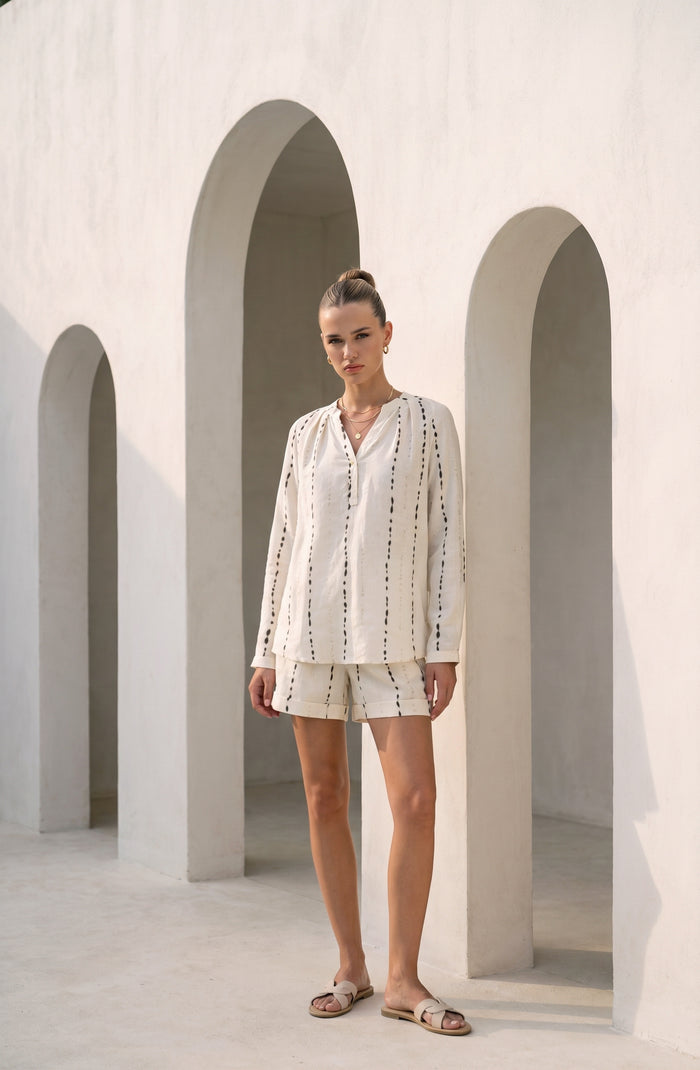 BLAIR TENCEL LINEN BLOUSE