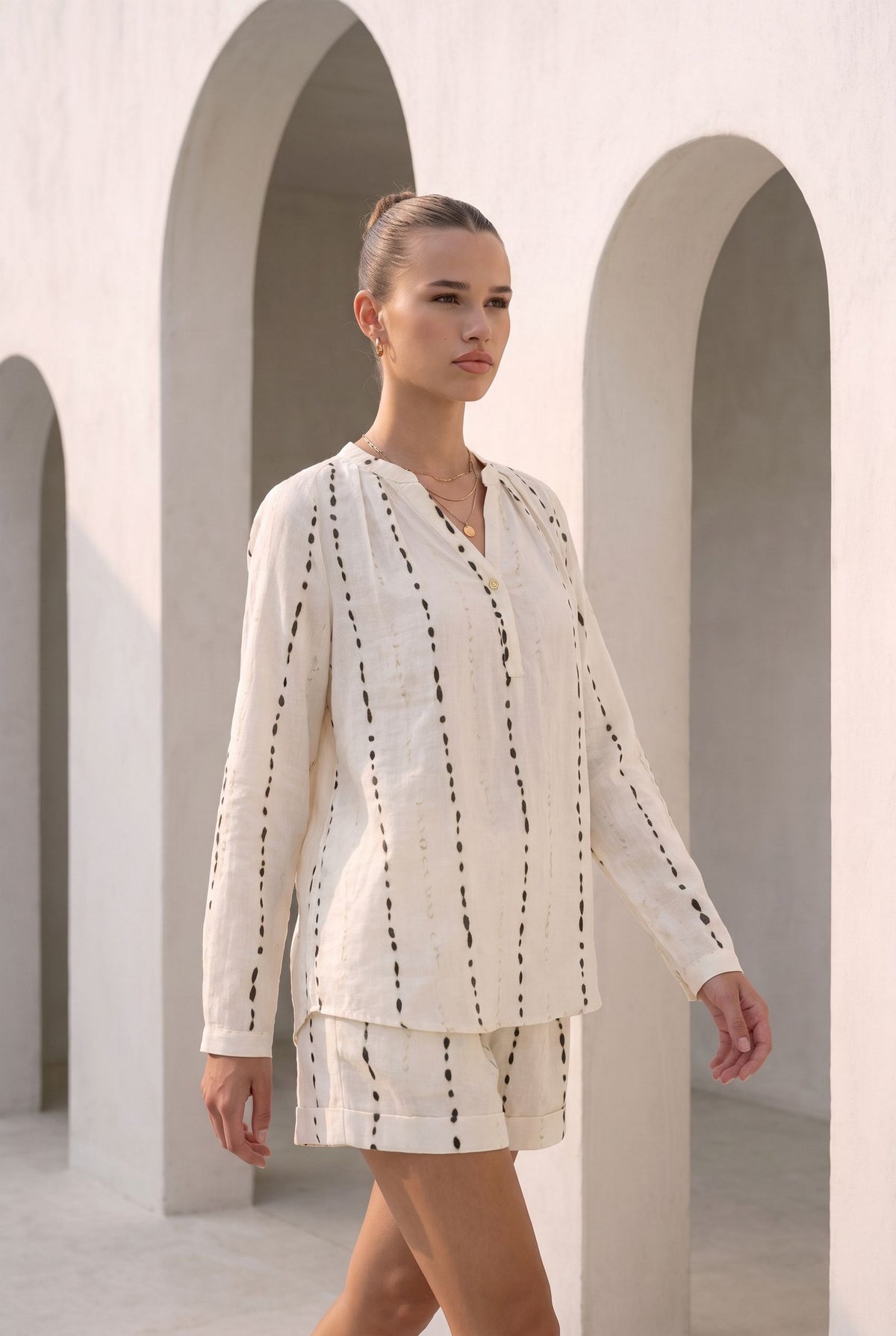 BLAIR TENCEL LINEN BLOUSE