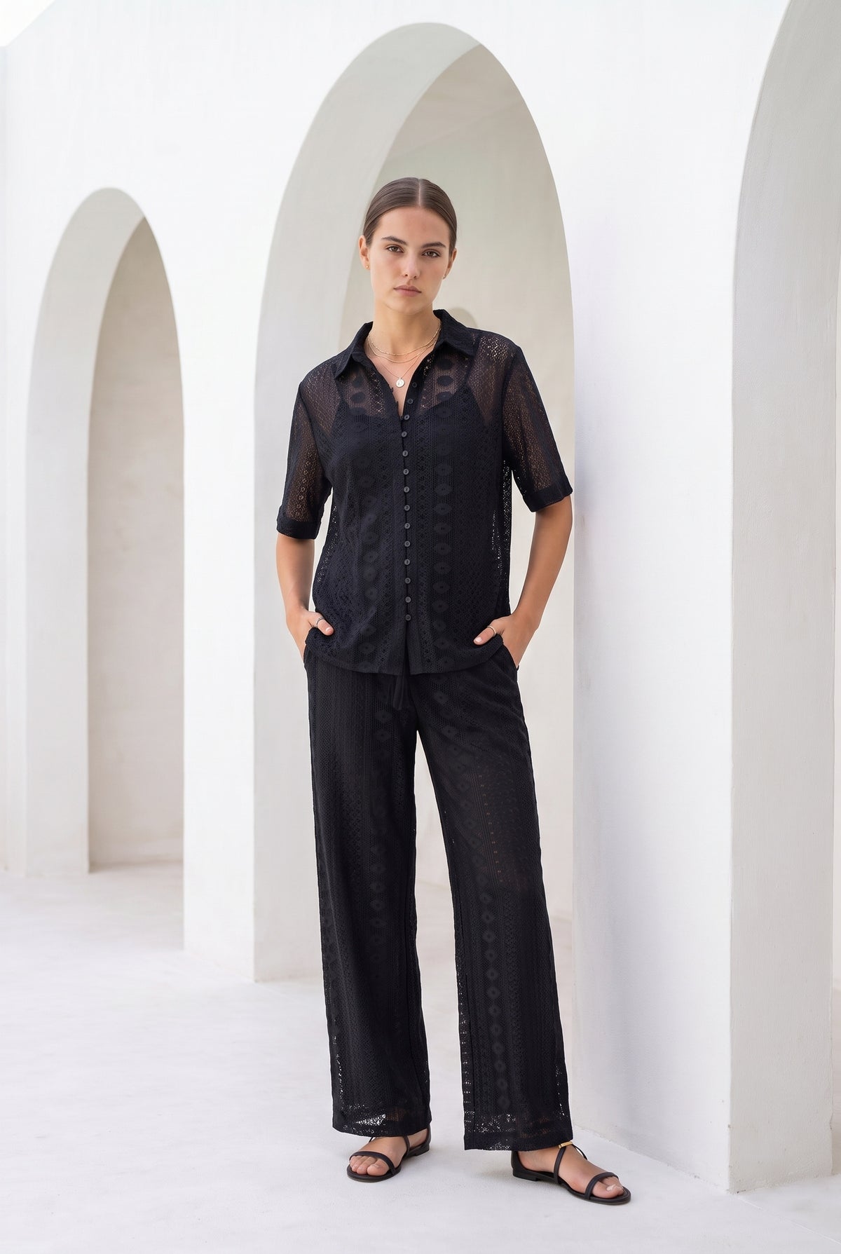 EDMEE COTTON PANTS