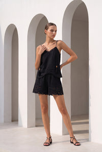 IVY EMBROIDERED SHORTS
