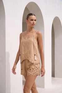 IVY EMBROIDERED SHORTS