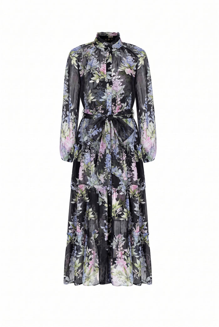 CHANTALLY PRINTED LONG DRESS
