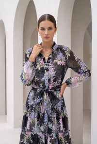 CHANTALLY PRINTED LONG DRESS