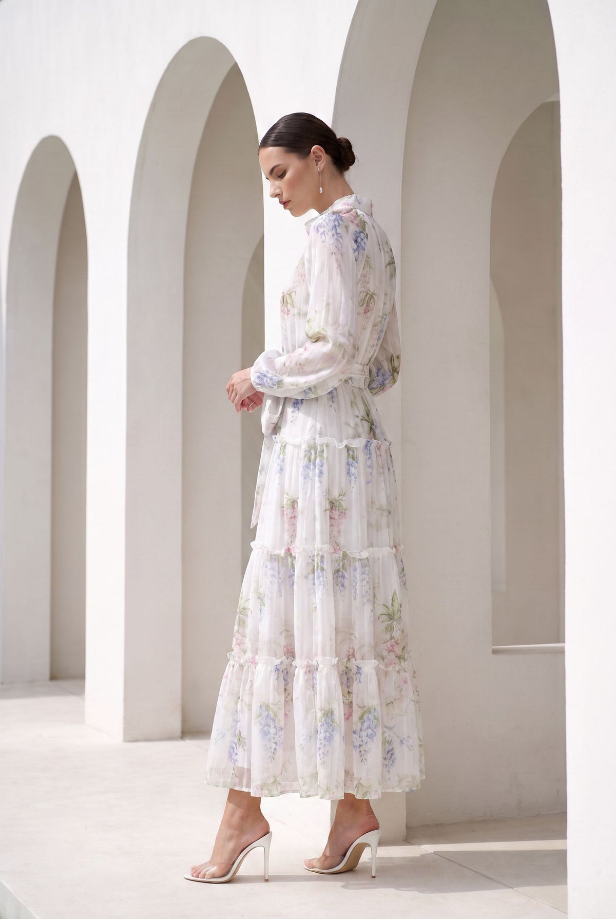 CHANTALLY PRINTED LONG DRESS