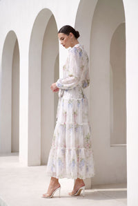 CHANTALLY PRINTED LONG DRESS