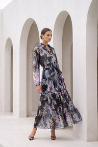 CHANTALLY PRINTED LONG DRESS