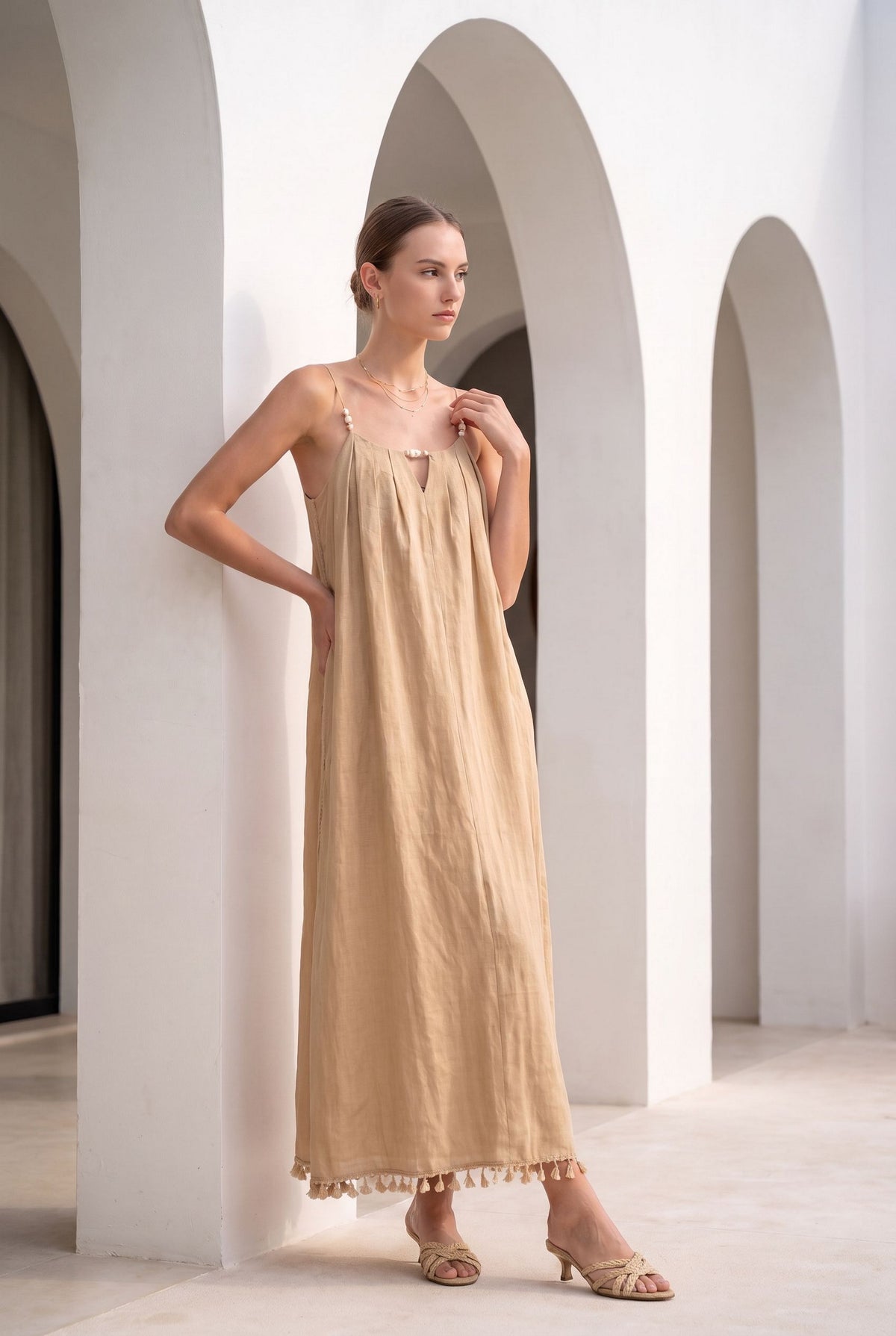 BRIELLE LINEN DRESS