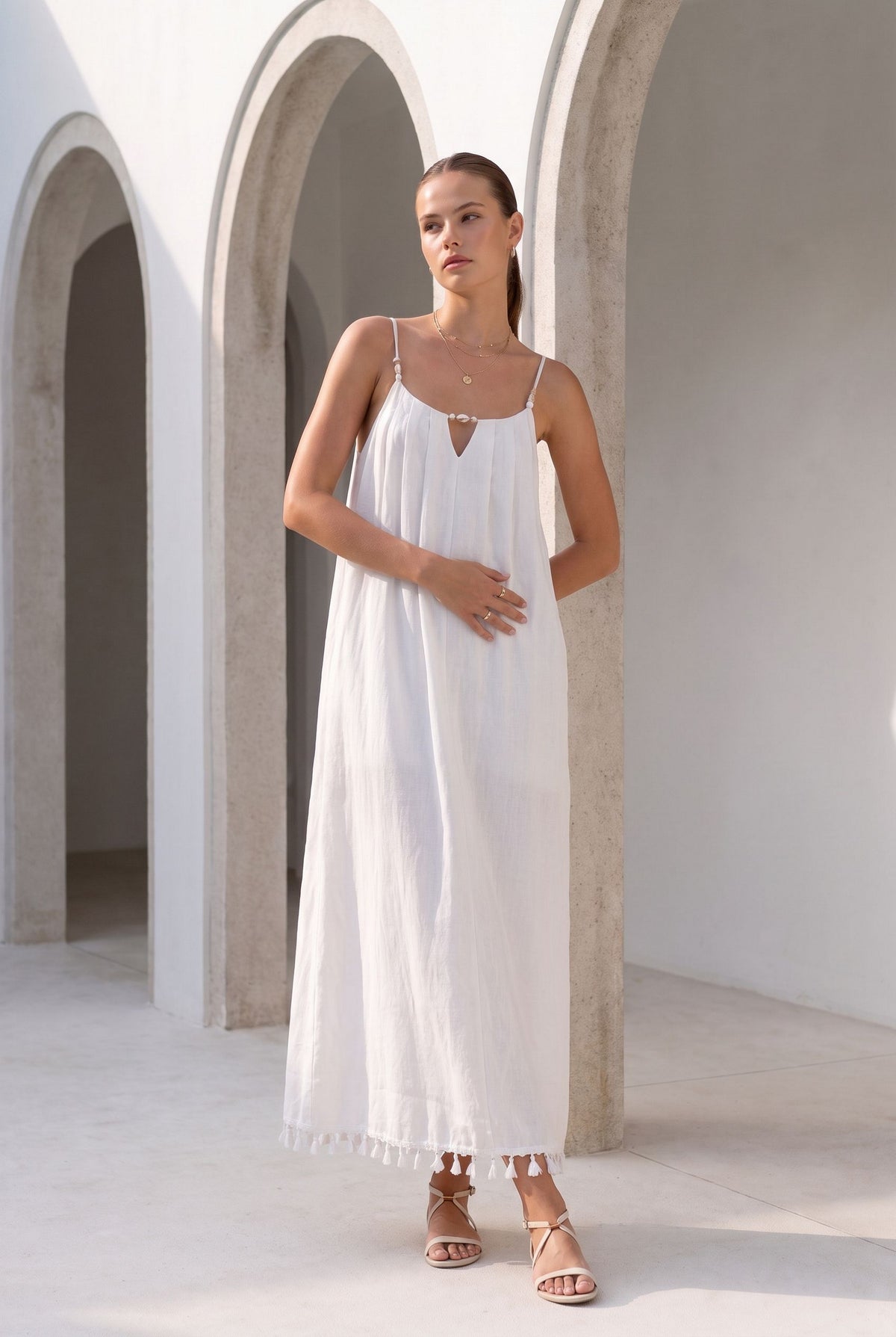 BRIELLE LINEN DRESS