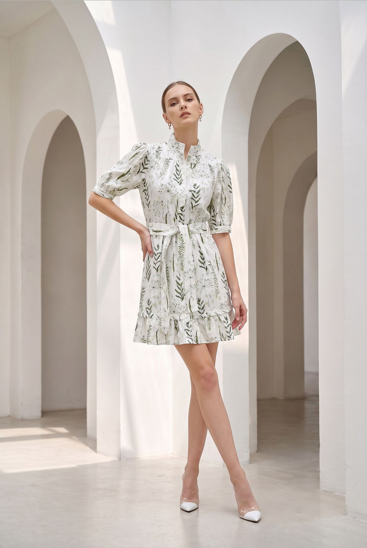CLEMENTINE PRINTED SHORT DRESS