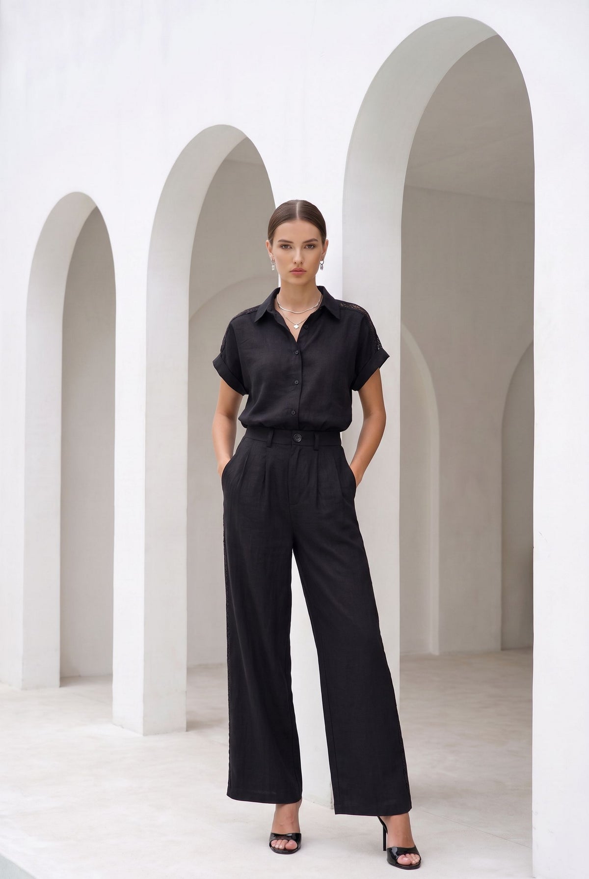 BRIELLE LINEN PANTS